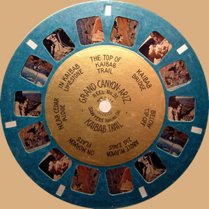 gold center View-Master reel